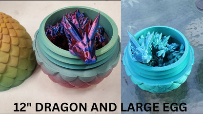 Dragon scale egg and dragon-3d printed