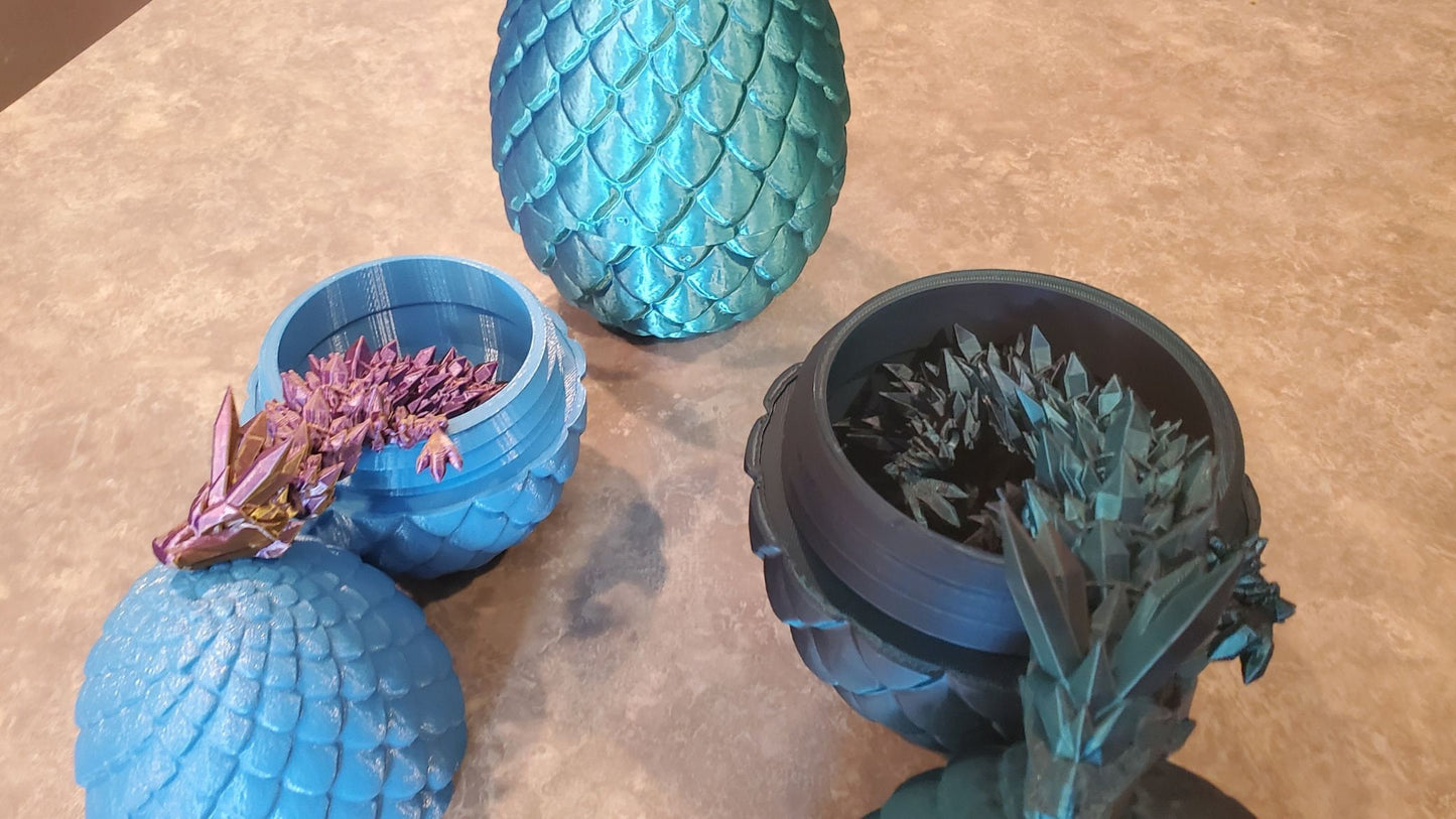 Dragon scale egg and dragon-3d printed