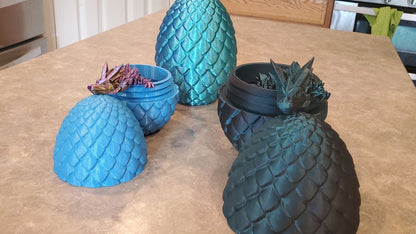 Dragon scale egg and dragon-3d printed