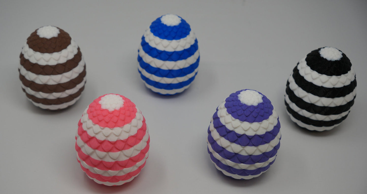Articulated Bunnies - 3D Printed, Flexible Jointed Bunny Figures with Egg, Perfect Easter Decor & Collectible Gift