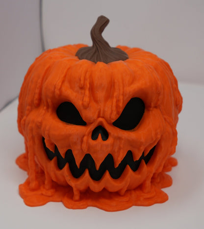 3D Printed Melting Pumpkin - Whimsical Candy Dish, Halloween Party Decor, Fun Housewarming Gift or Fall Decoratio