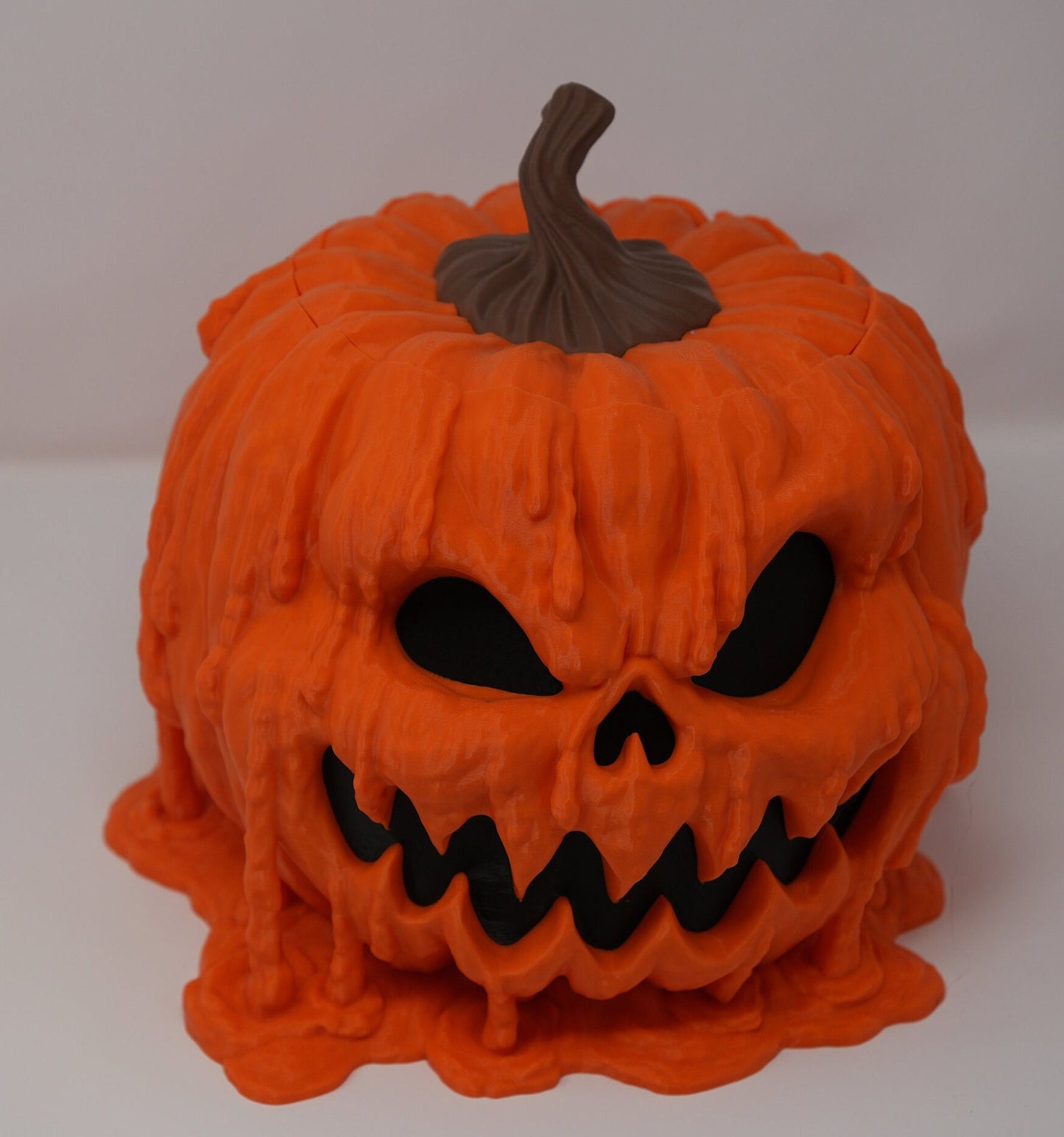3D Printed Melting Pumpkin - Whimsical Candy Dish, Halloween Party Decor, Fun Housewarming Gift or Fall Decoratio