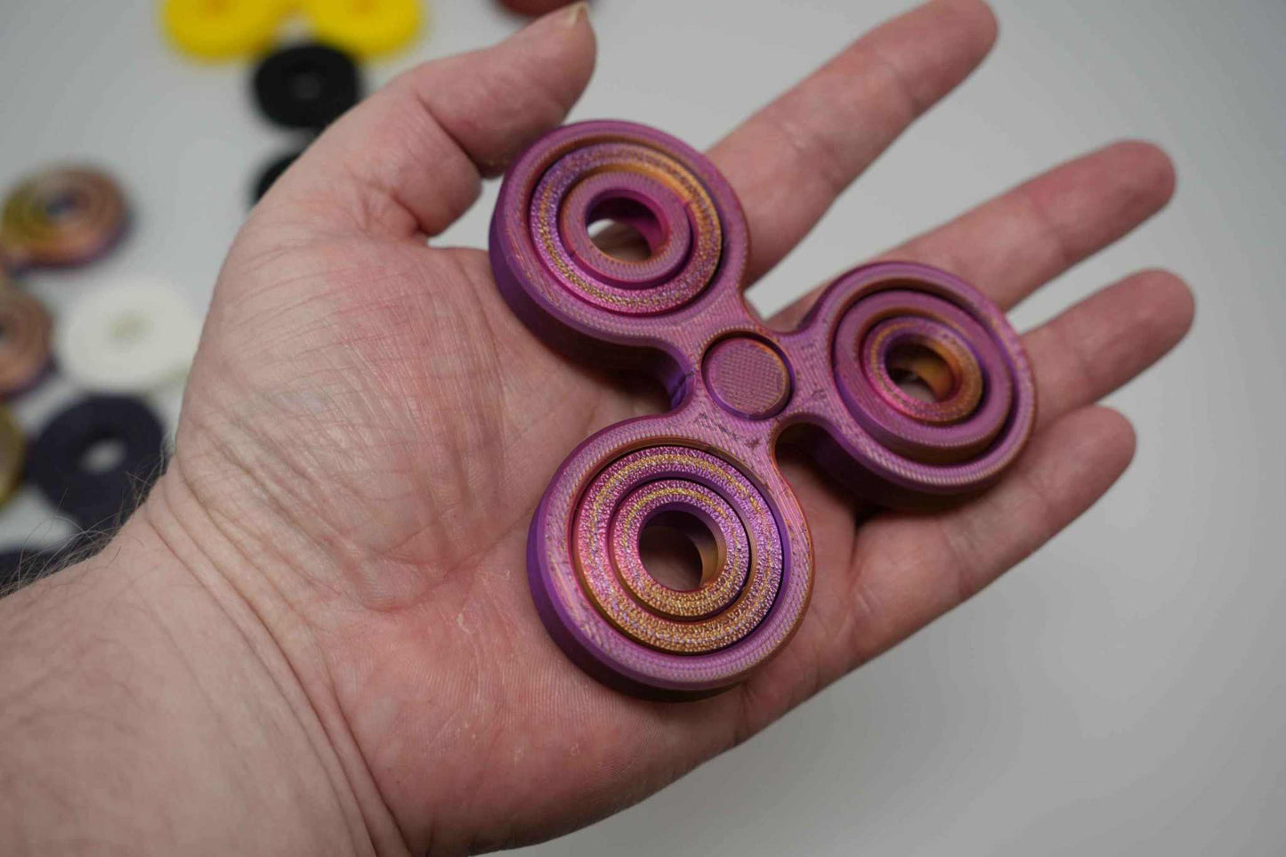 Classic Fidget Spinner, Custom 3D Printed Spinner for Focus and Relaxation, Unique Gift Idea for All Ages