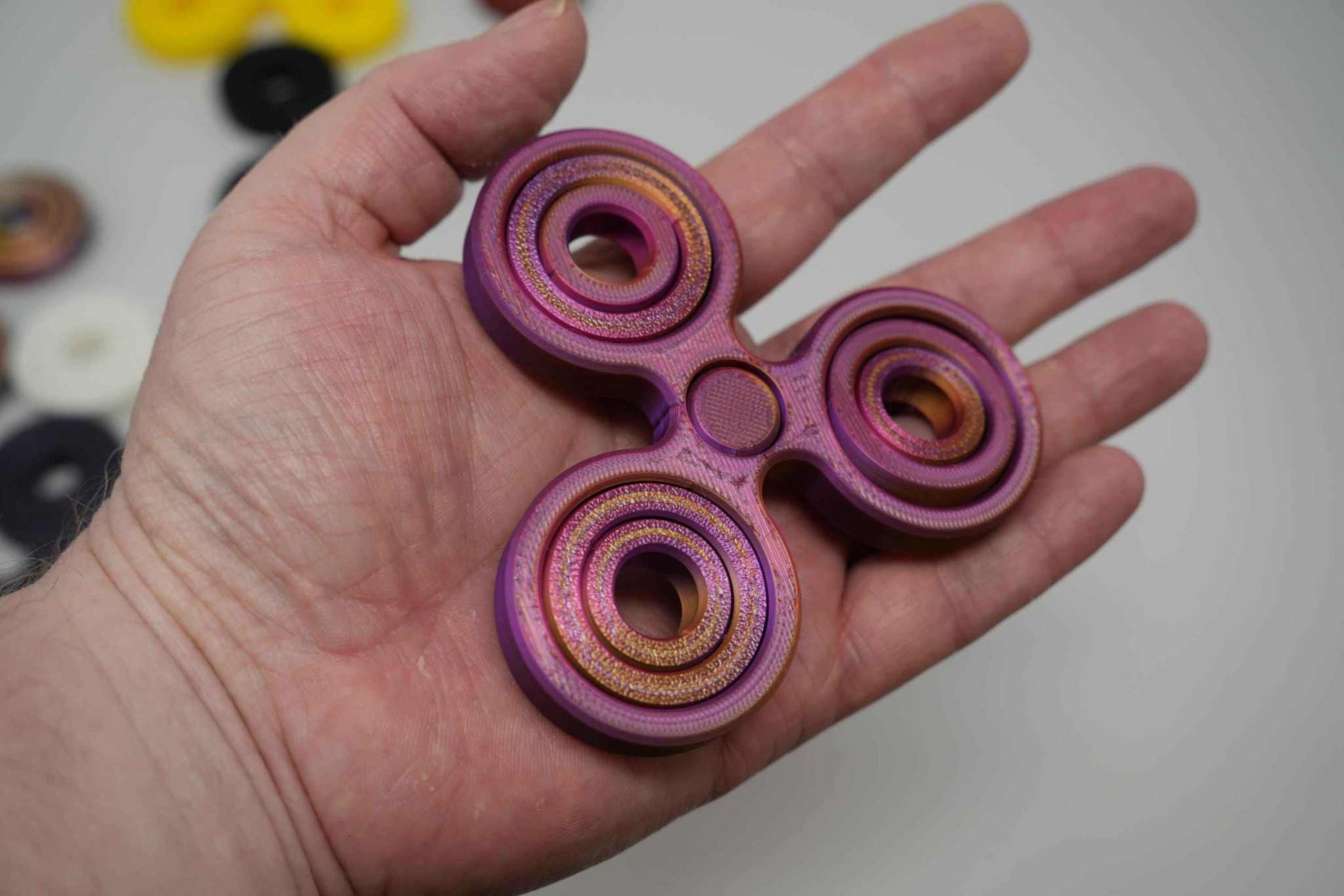 Classic Fidget Spinner, Custom 3D Printed Spinner for Focus and Relaxation, Unique Gift Idea for All Ages