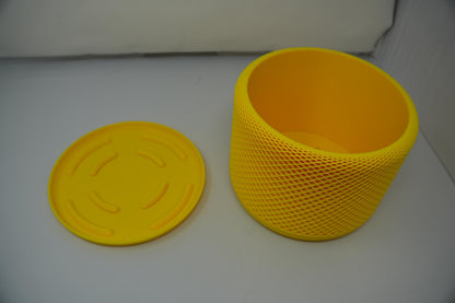 Indoor Planter Pot with Drainage, Mesh pot 3D Printed  for Flower and Succulents, Home and Office Décor