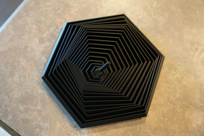 3D Printed Hex Fidget Toy, Articulated Sensory Desk Toy, Stress Relief, Hand Spinner, Unique Fidget Gift, Reusable