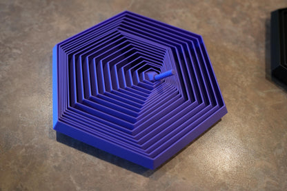 3D Printed Hex Fidget Toy, Articulated Sensory Desk Toy, Stress Relief, Hand Spinner, Unique Fidget Gift, Reusable