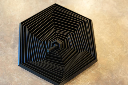 3D Printed Hex Fidget Toy, Articulated Sensory Desk Toy, Stress Relief, Hand Spinner, Unique Fidget Gift, Reusable