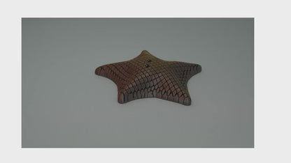 3D Printed Sea Star Fidget Toy, Flexible Coastal Decor