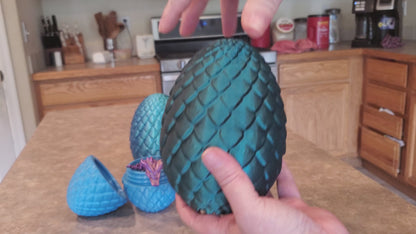 Dragon scale egg and dragon-3d printed