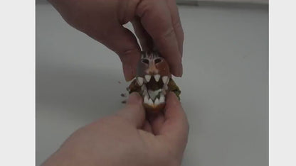 3D Printed Articulating T-Rex Skeleton, Dinosaur Fidget Toy