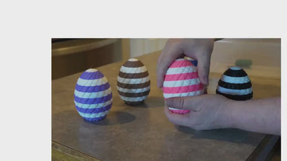 Articulated Bunnies - 3D Printed, Flexible Jointed Bunny Figures with Egg, Perfect Easter Decor & Collectible Gift