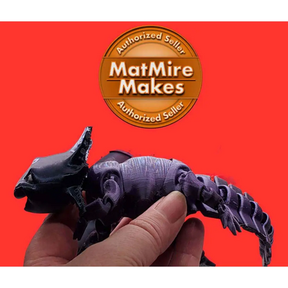 Smiling Axolotl Fidget Toy 3D printed