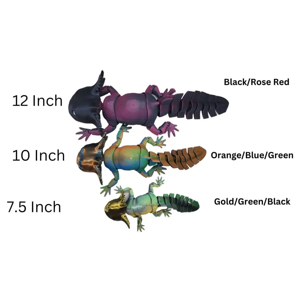 Smiling Axolotl Fidget Toy 3D printed