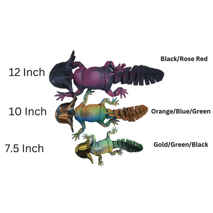 Smiling Axolotl Fidget Toy 3D printed