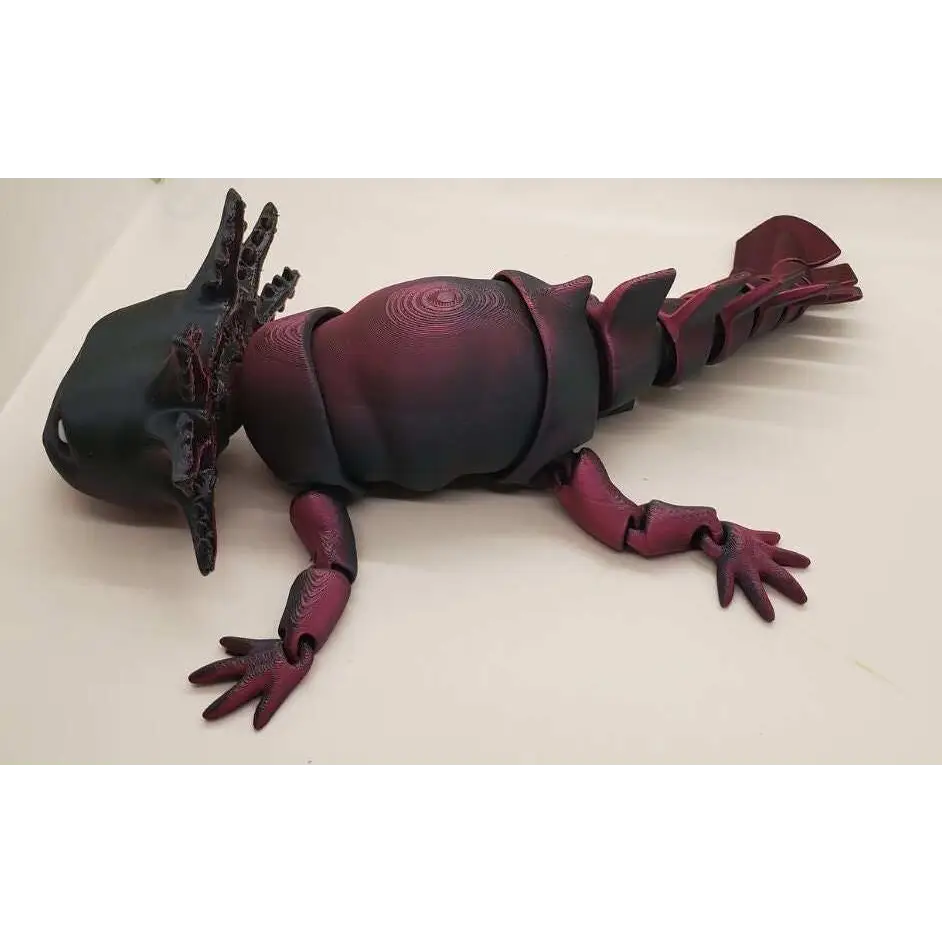 Smiling Axolotl Fidget Toy 3D printed