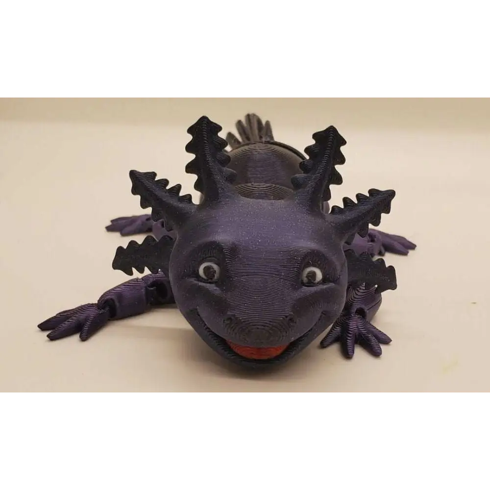 Smiling Axolotl Fidget Toy 3D printed