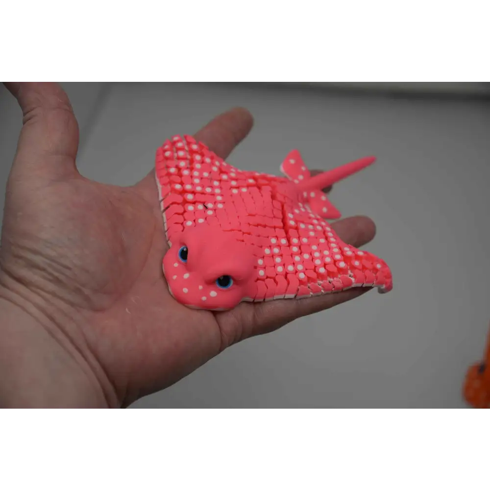 Stingray- articulated 3d printed-3D Stingray - Articulated Fidget Toy Engaging Marine Decor Idea Ideal Gift for Beach