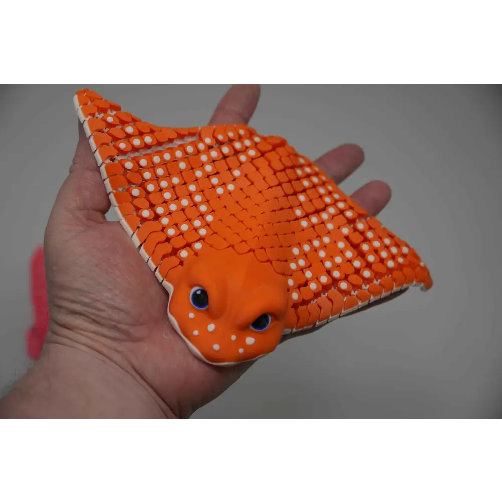 Stingray- articulated 3d printed-3D Stingray - Articulated Fidget Toy Engaging Marine Decor Idea Ideal Gift for Beach